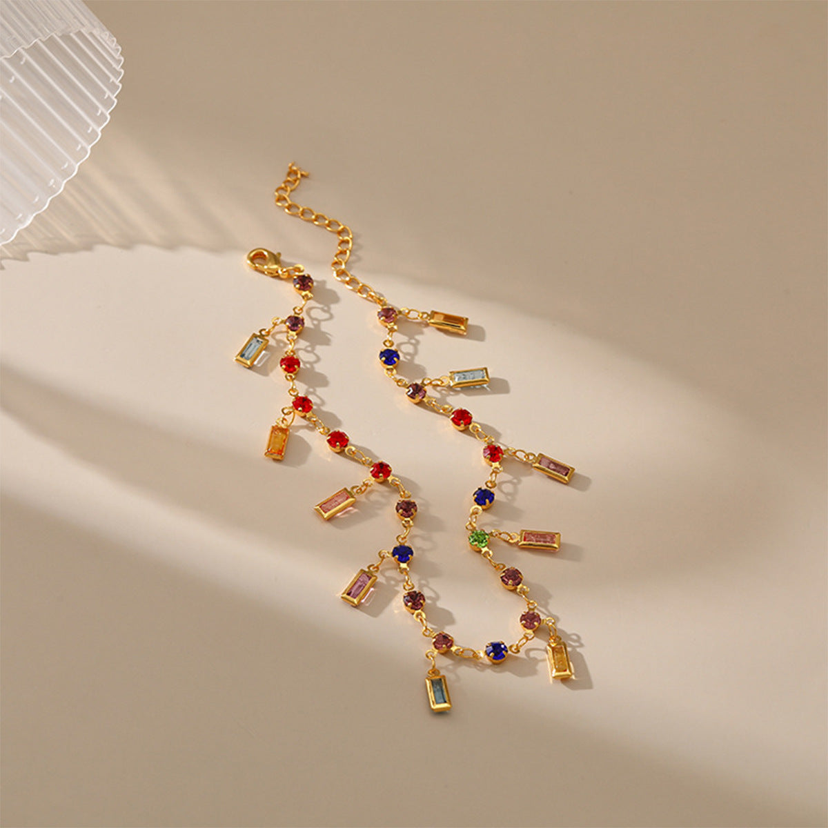 Goudkleurige Retro Enkelketting