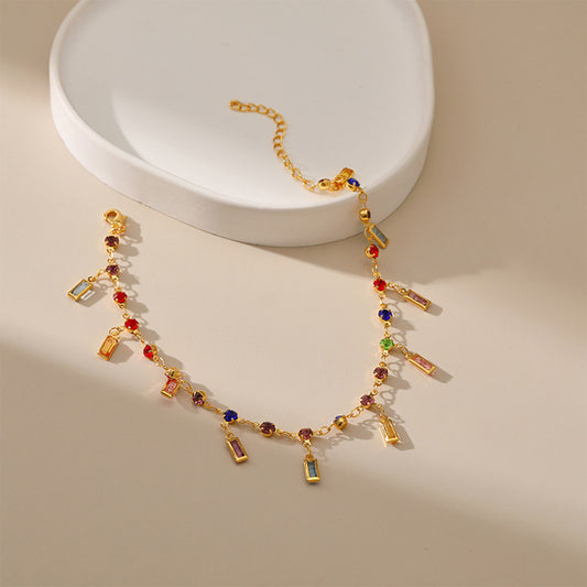 Goudkleurige Retro Enkelketting