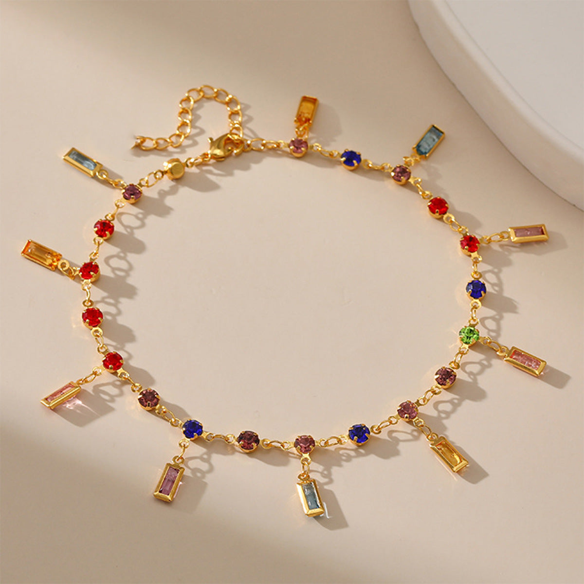 Goudkleurige Retro Enkelketting