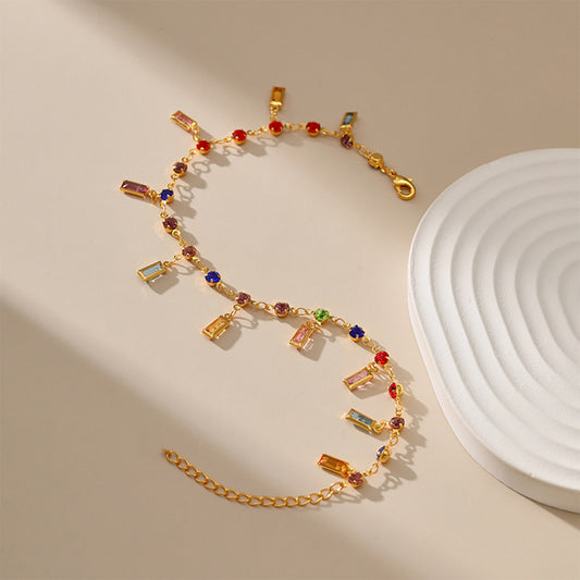 Goudkleurige Retro Enkelketting